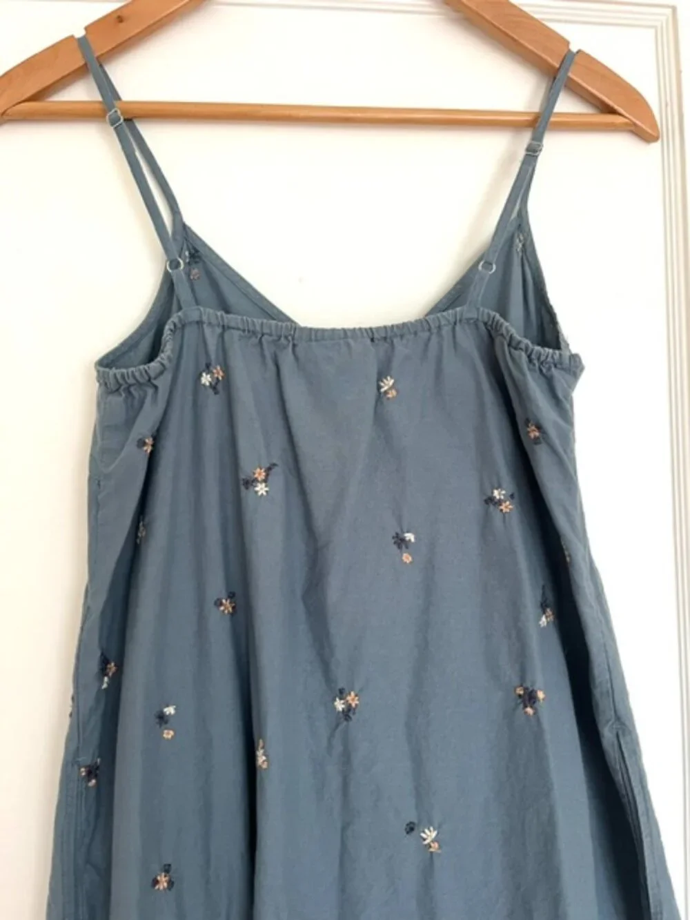 Universal Thread Floral Embroidered Blue Sundress | Size Small - Picture 6 of 8